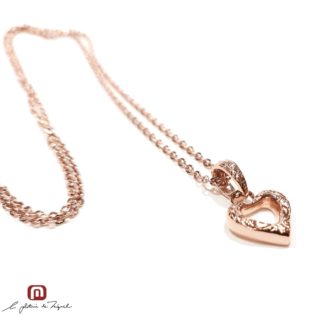 Heart Scroll Necklace [PN-68918]