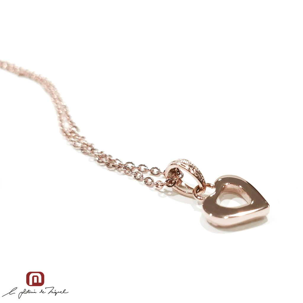 Heart Scroll Necklace [PN-68918]