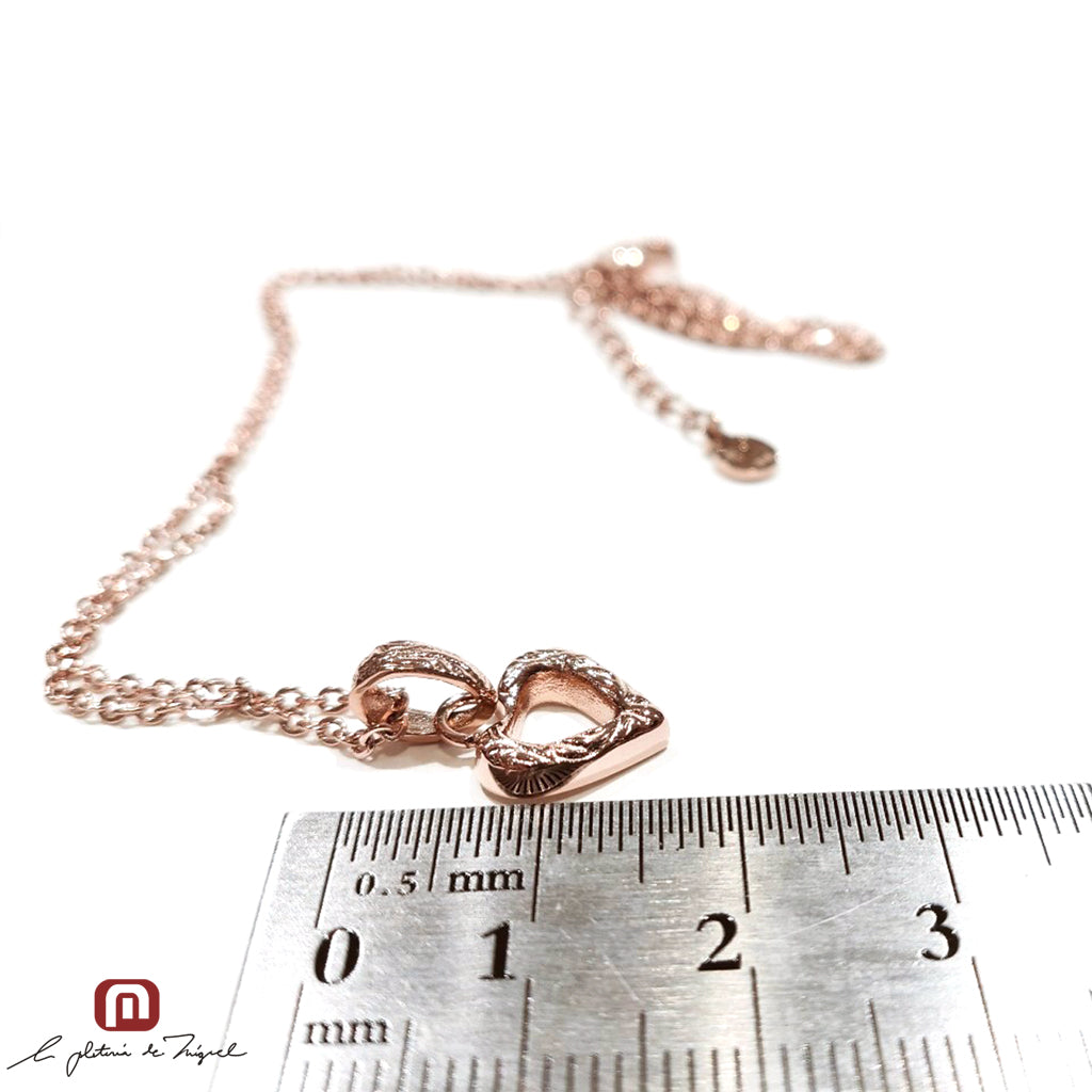 Heart Scroll Necklace [PN-68918]