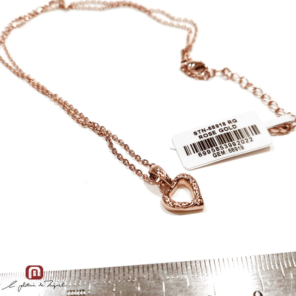 Heart Scroll Necklace [PN-68918]