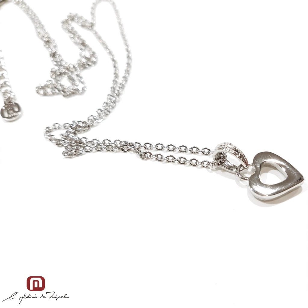 Heart Scroll Necklace [PN-68918]