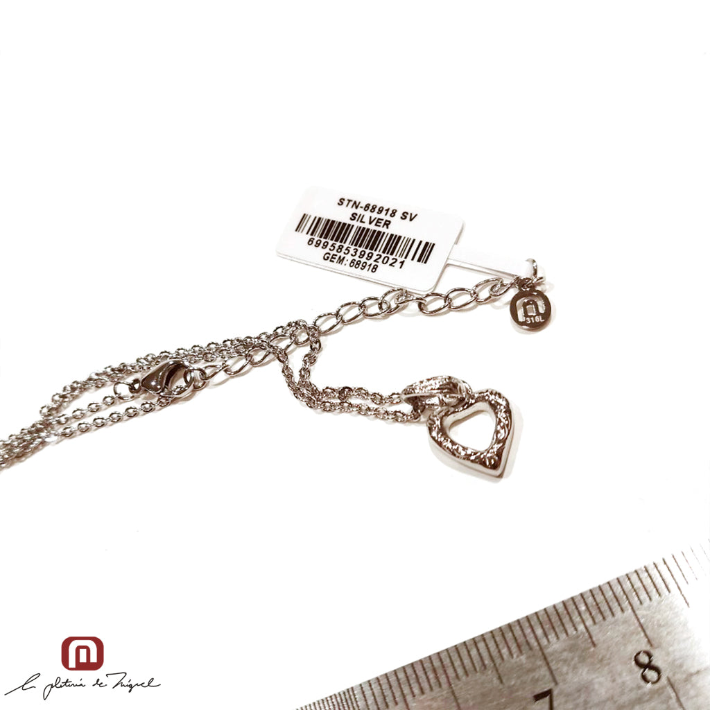 Heart Scroll Necklace [PN-68918]