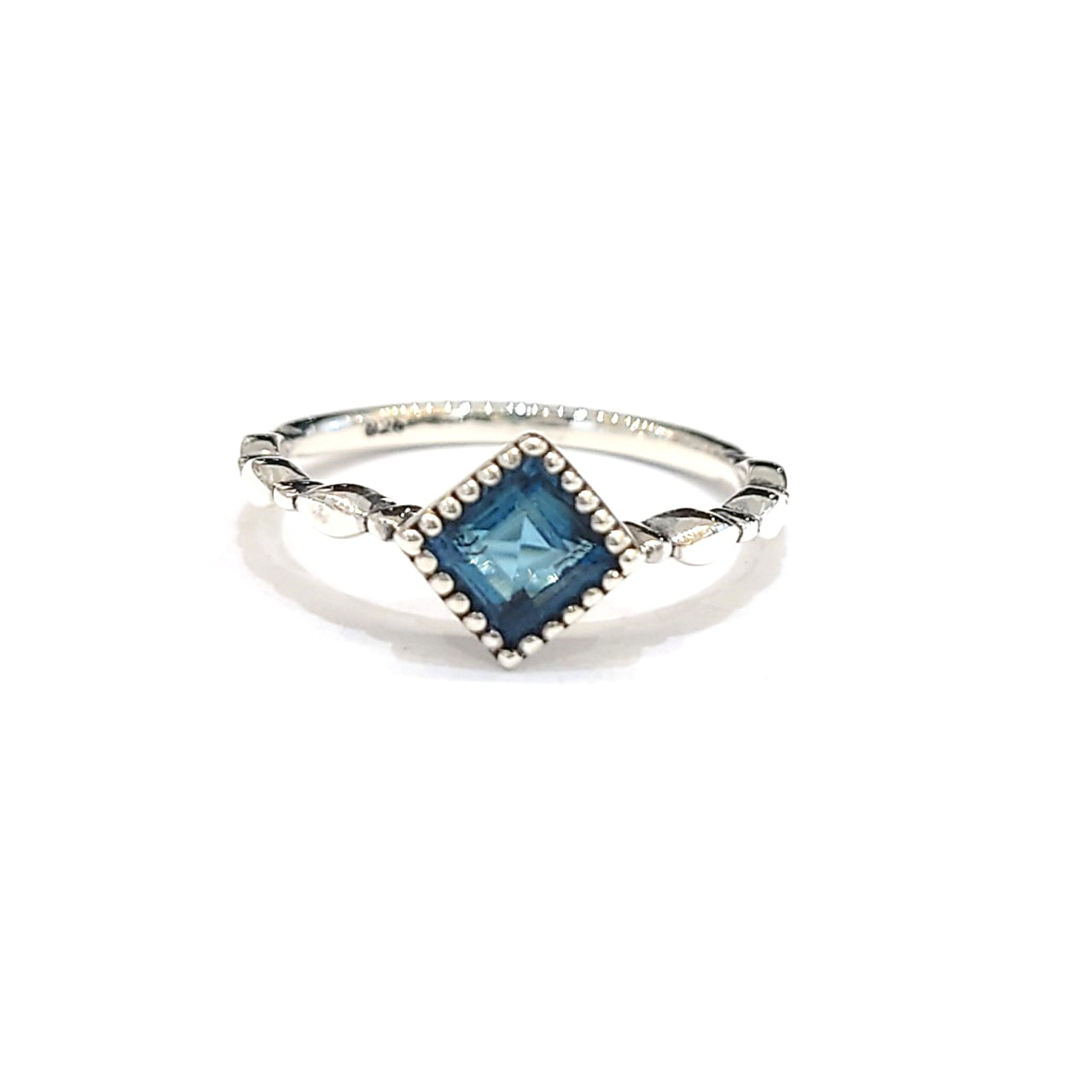 シルバー925製リング[THR-67384 BL#11] BLUE LONDON TOPAZ